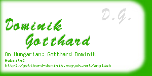 dominik gotthard business card